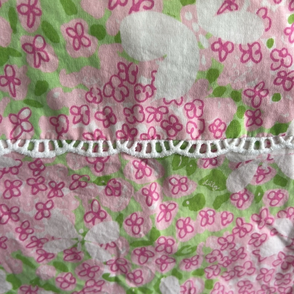 NWOT Lilly Pulitzer Pink Gossip Butterfly Print Mini Skirt - Picture 4 of 6